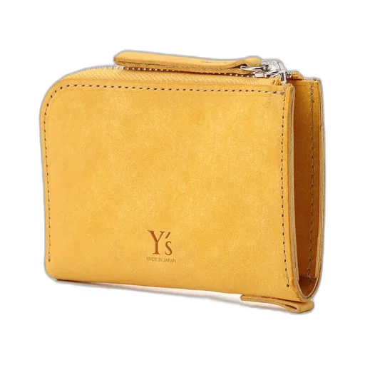 Vegetable-Tanned Nubuck Leather Zip Wallet