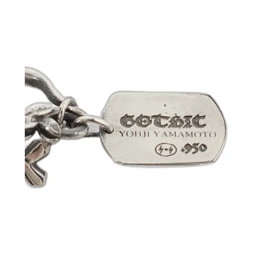 Silver950 Scull Heart Dagger Pendant