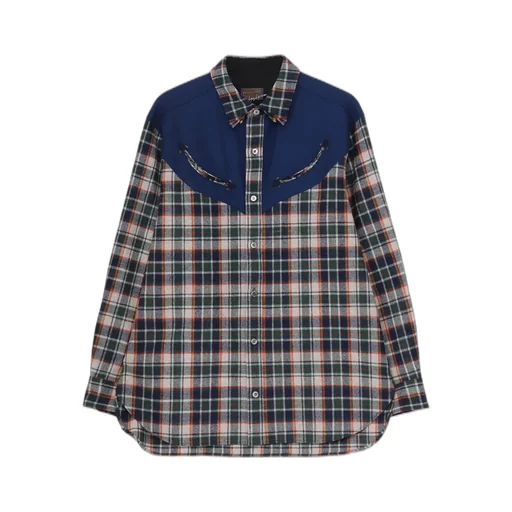 Yohji Yamamoto × Pendleton Plaid Blouse B