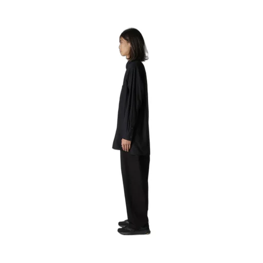 Cotton Flannel Chain Stitch Front Zip Shirt