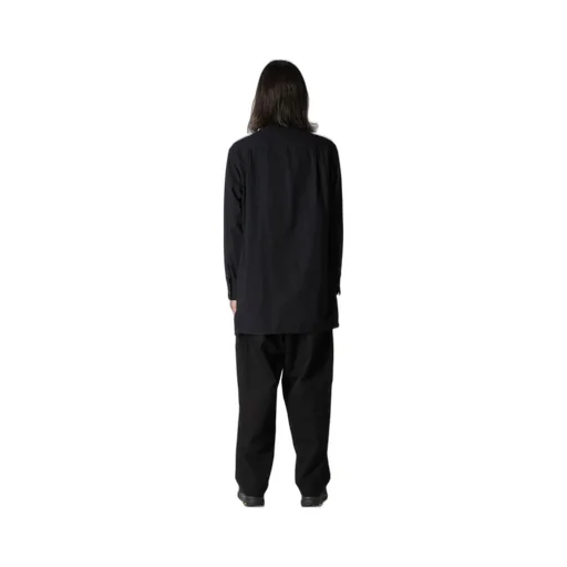 Cotton Flannel Chain Stitch Front Zip Shirt