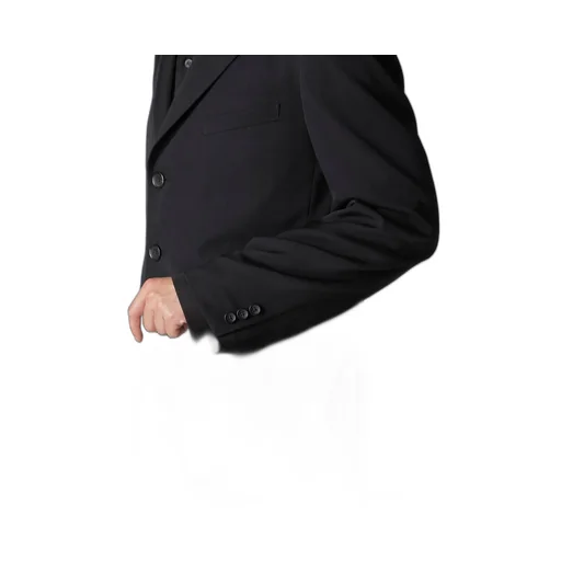 Wool Gabardine Peacked Lapel 2-Button Jacket