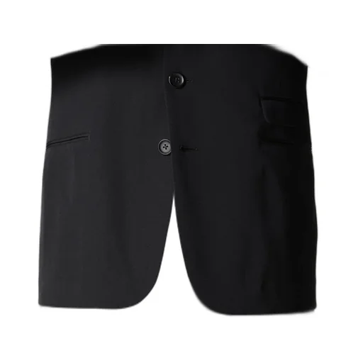 Wool Gabardine Peacked Lapel 2-Button Jacket