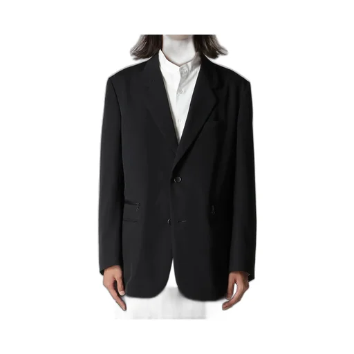 Wool Gabardine Left And Right Change Pocket Jacket