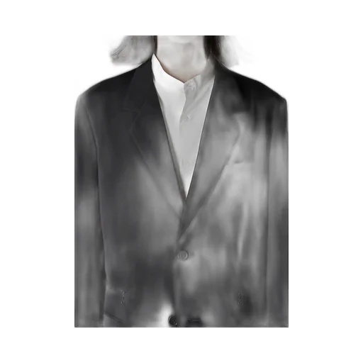 Wool Gabardine Left And Right Change Pocket Jacket