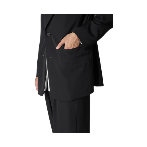 Wool Gabardine Left And Right Change Pocket Jacket