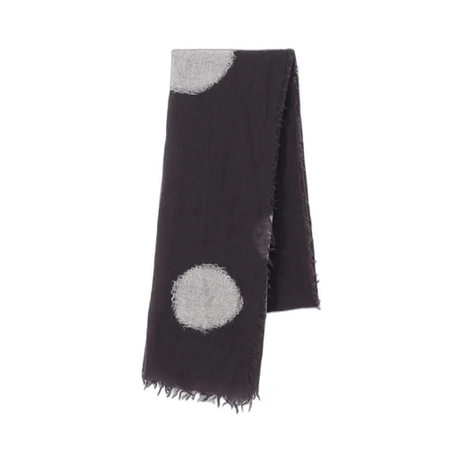 Wool Gauze Needle Punch Dot Stole