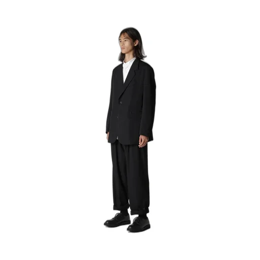 Wool Gabardine Left And Right Change Pocket Jacket