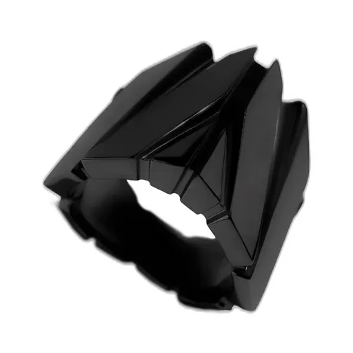 Sv/Bk Ruthenium Struced Ring Bk