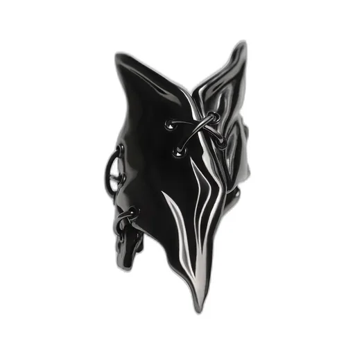 Tin Alloy Gun Metal Armour Ring