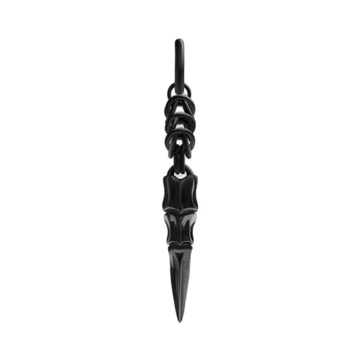 Brass Gun Metal Anarchess Earring