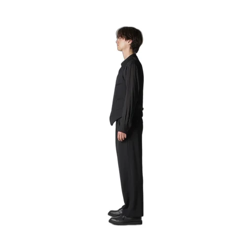 Wool Gabardine Zip Pocket Vest