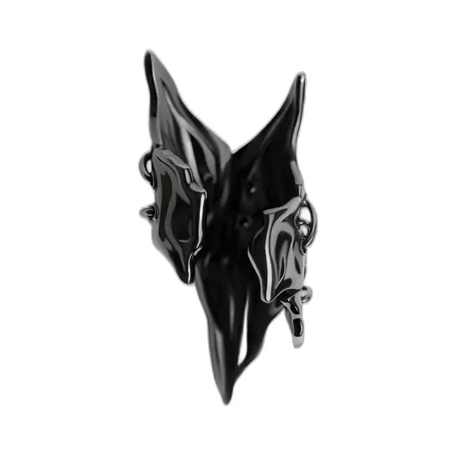 Tin Alloy Gun Metal Armour Ring