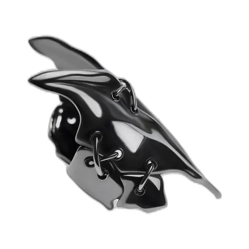 Tin Alloy Gun Metal Armour Ring
