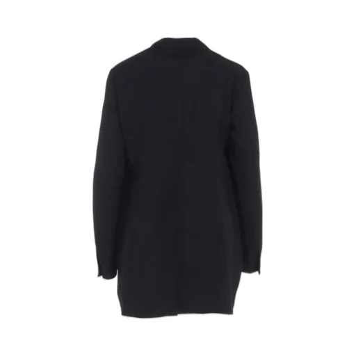 Wool Gabardine Back Long Jacket