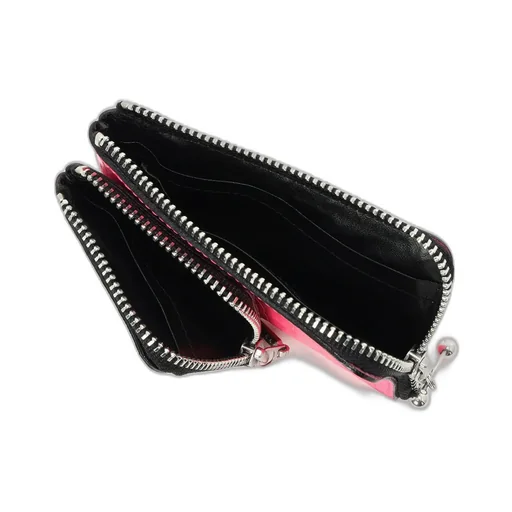 Croc+ Snake Embossed Leather W Small Wallet