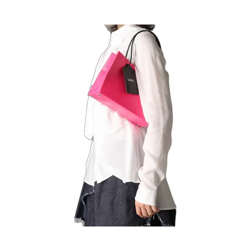 Original Pink Leather Shopping Bag A