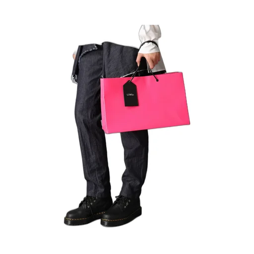 Original Pink Leather Shopping Bag B