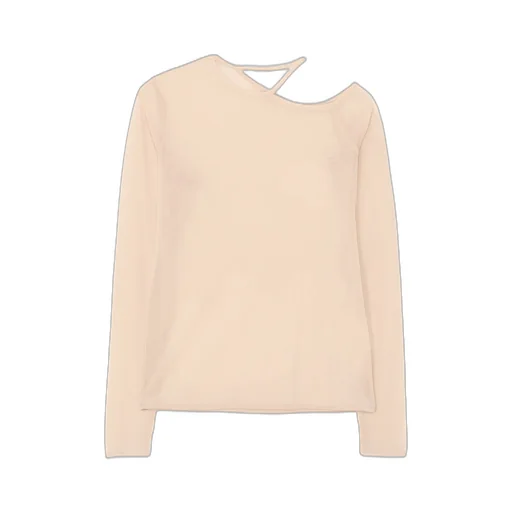 Pe Tulle Cutting Detail Tight Tee