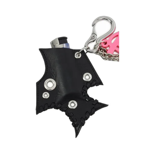 Tanned Leather+ Acetate Spiked Multi Holder