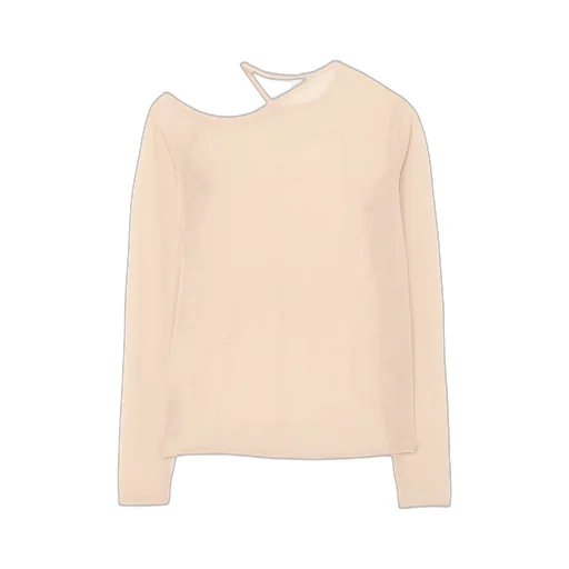 Pe Tulle Cutting Detail Tight Tee