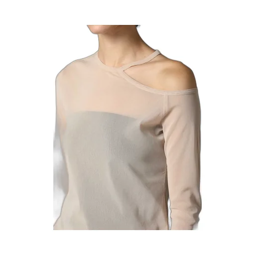 Pe Tulle Cutting Detail Tight Tee