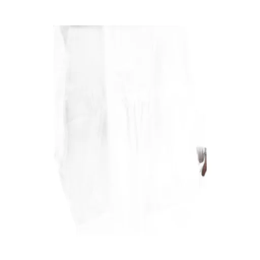 Wool Gabardine Elbow Patch Long Jacket