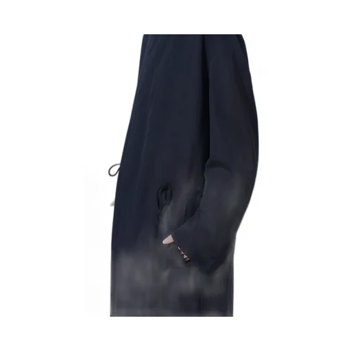 Washer Wool Gabardine Stand Collar Coat