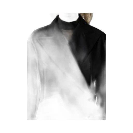 Wool Gabardine Back Long Jacket