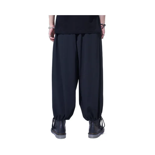 Washer Wool Gabardine Hakama Balloon Pants