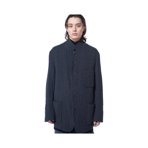 Wool Gauze Semi-Peaked Jacket
