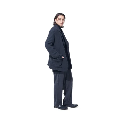 Wool Gauze Semi-Peaked Jacket