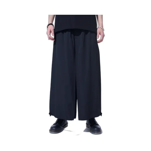 Washer Wool Gabardine Hakama Balloon Pants
