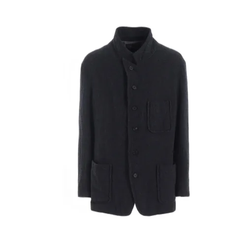 Wool Gauze Semi-Peaked Jacket