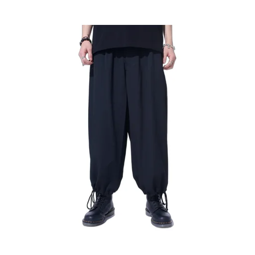 Washer Wool Gabardine Hakama Balloon Pants