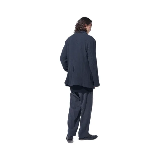Wool Gauze Semi-Peaked Jacket