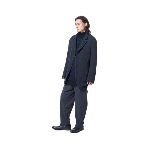 Wool Gauze Semi-Peaked Jacket