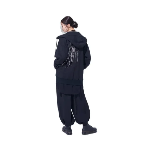 Washer Wool Gabardine Hakama Balloon Pants
