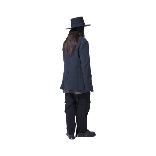 Wool Gauze Semi-Peaked Jacket