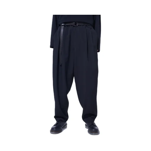 Washer Wool Gabardine 2 Tuck Suspender Pants