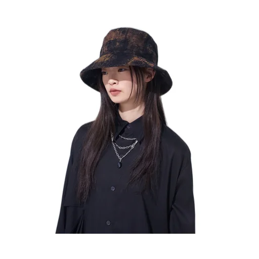 Check Jacquard Bucket Hat