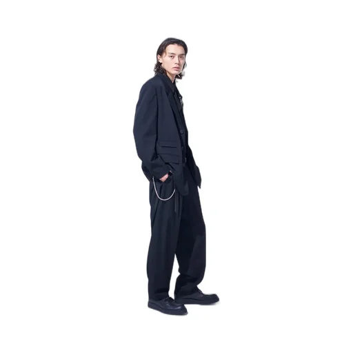 Washer Wool Gabardine Change Pocket Tailored Jacket