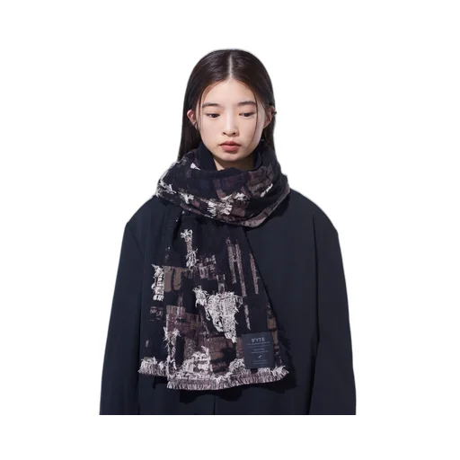 Patchwork Cut Jacquard Stole