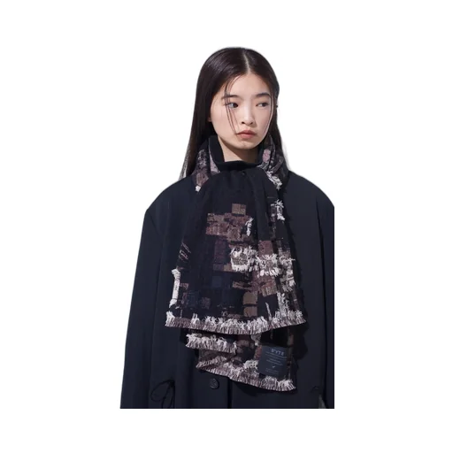 Patchwork Cut Jacquard Stole