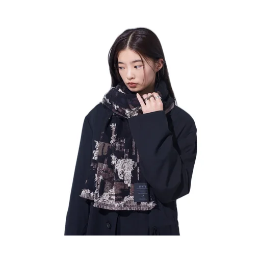 Patchwork Cut Jacquard Stole