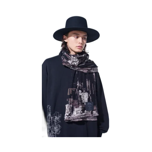 Patchwork Cut Jacquard Stole