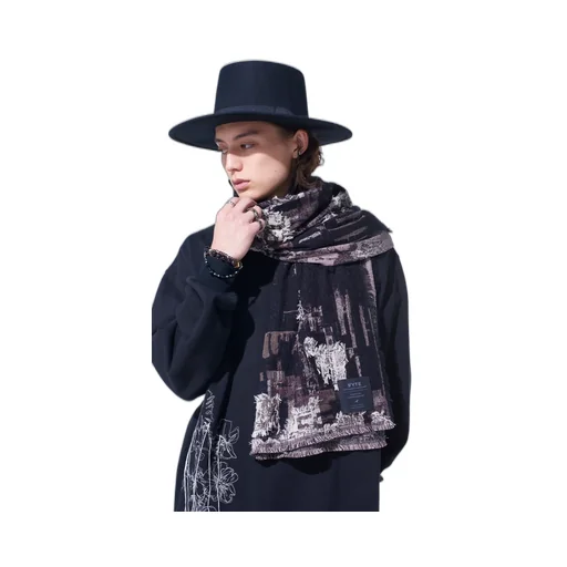 Patchwork Cut Jacquard Stole