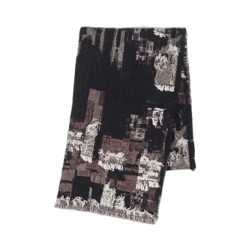 Patchwork Cut Jacquard Stole