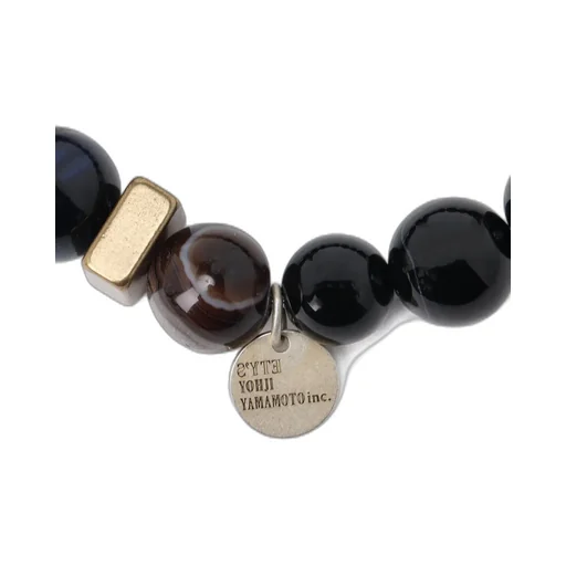 Blue Tiger's Eye+Smoky Quartz Brass Bracelet