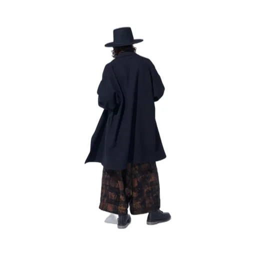 4/24 Kersey Frame Double Collar Drape Coat